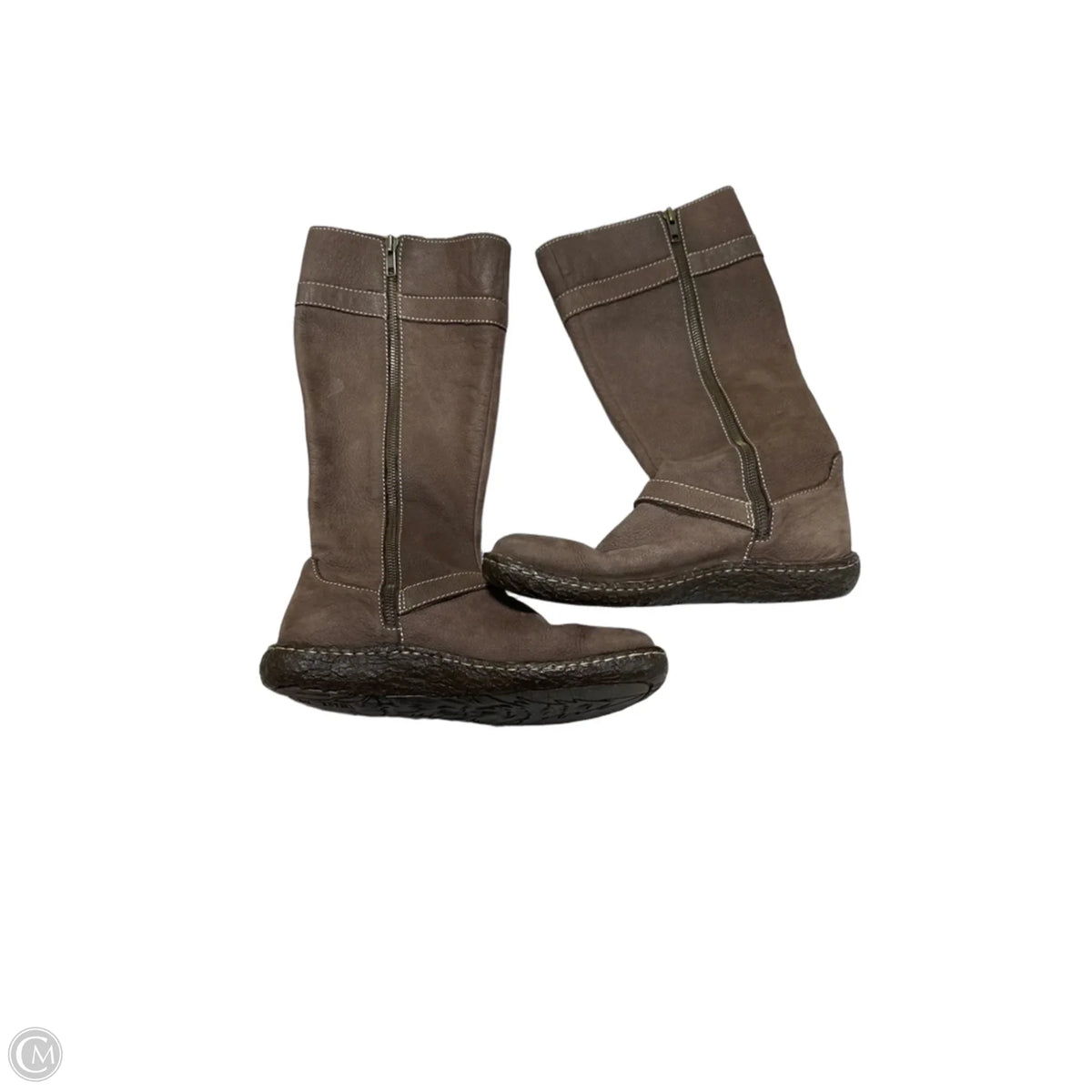 Boots Knee Flats By Born In Brown, Size: 8