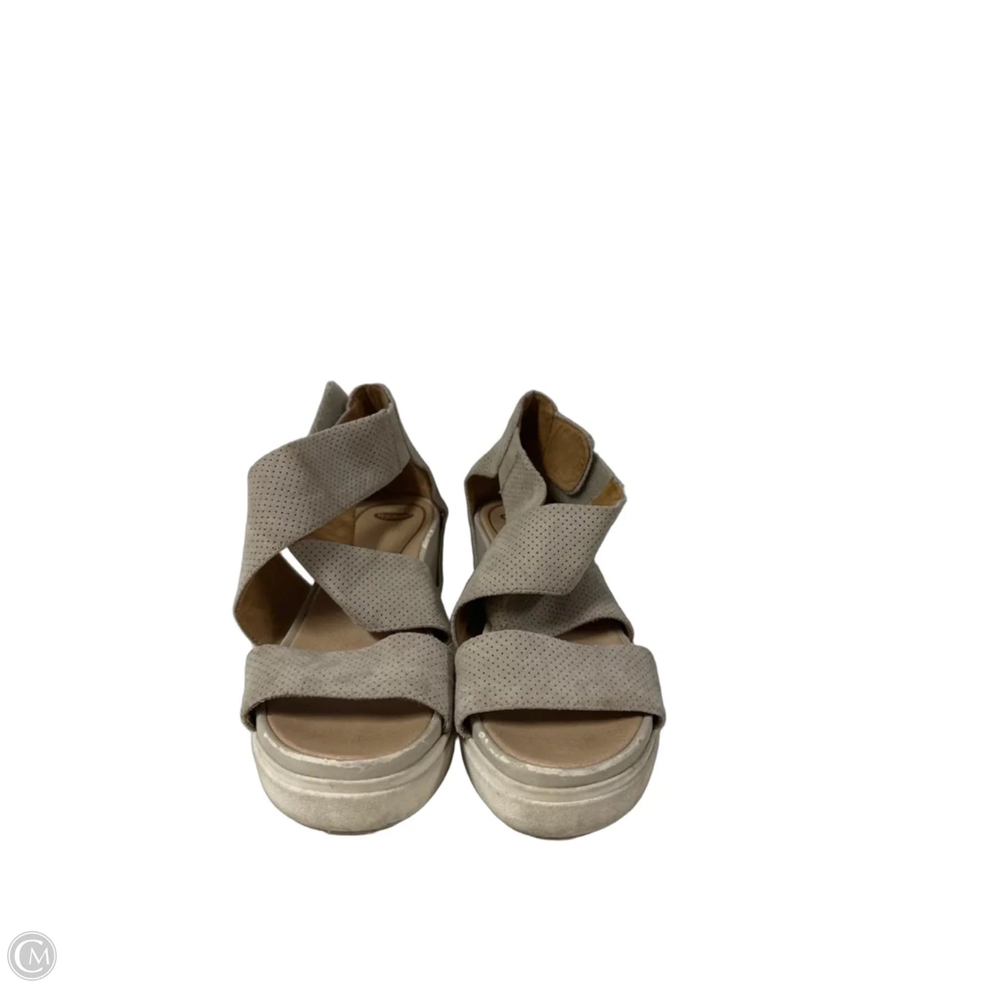 Sandals Heels Platform By Dr Scholls In Tan, Size: 7