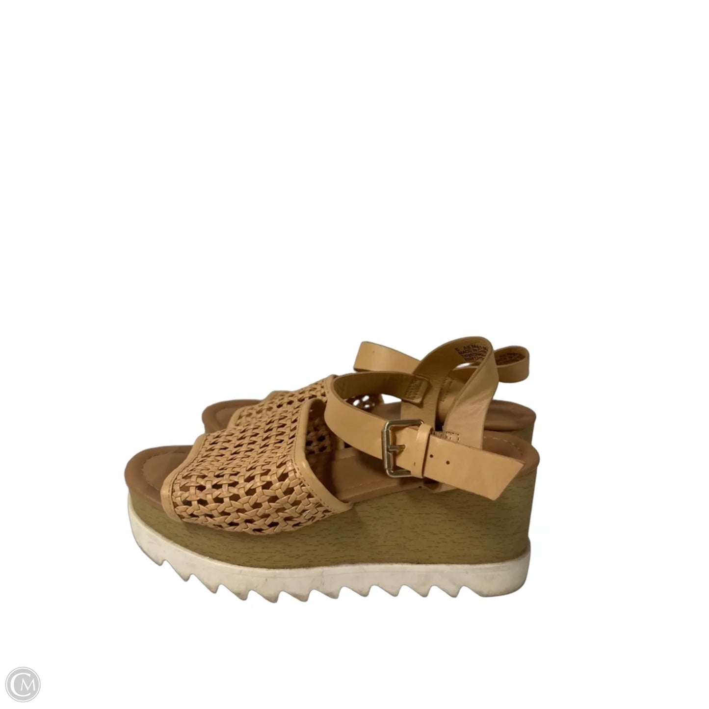 Sandals Heels Platform By Universal Thread In Tan, Size: 6