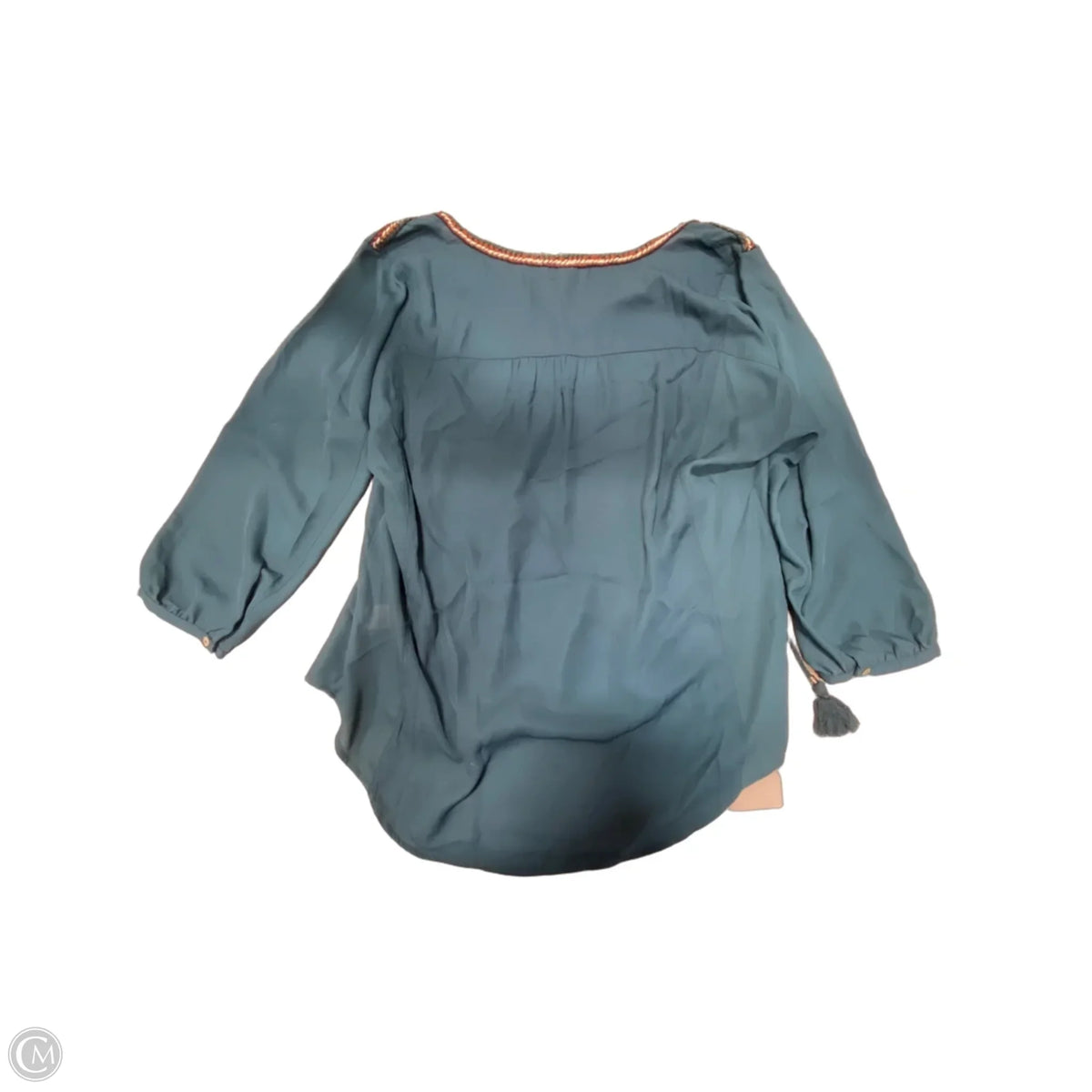 Top Long Sleeve By Dr2 In Teal, Size: Xl