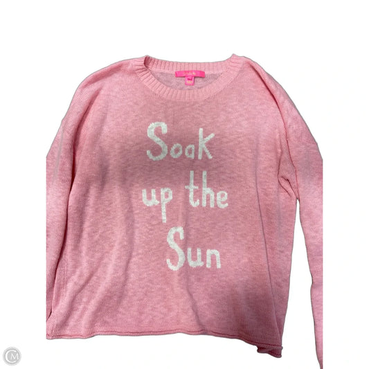 Sweater Designer By Lilly Pulitzer In Pink, Size: L