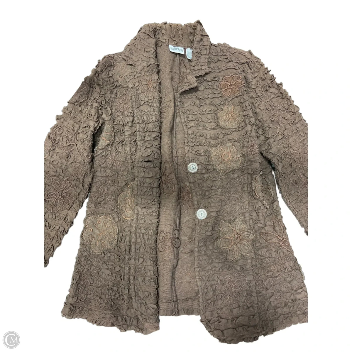 Blazer By Chicos In Brown, Size: M