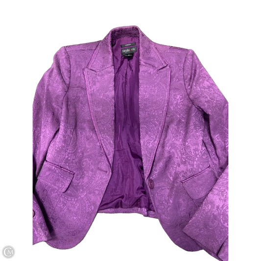 Blazer By Style And Company In Purple, Size: M