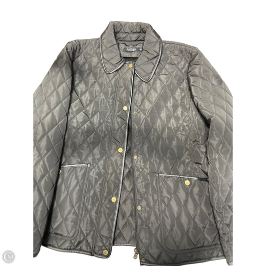 Jacket Puffer & Quilted By Lauren By Ralph Lauren In Black, Size: 2x