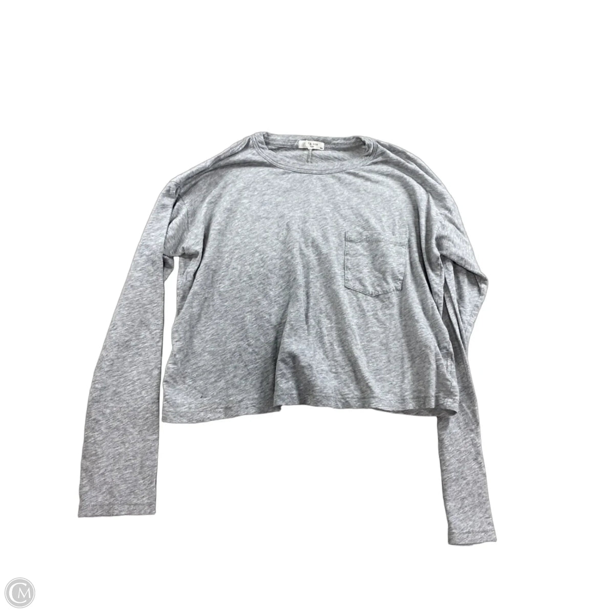 Top Long Sleeve By Rag And Bone In Grey, Size: M