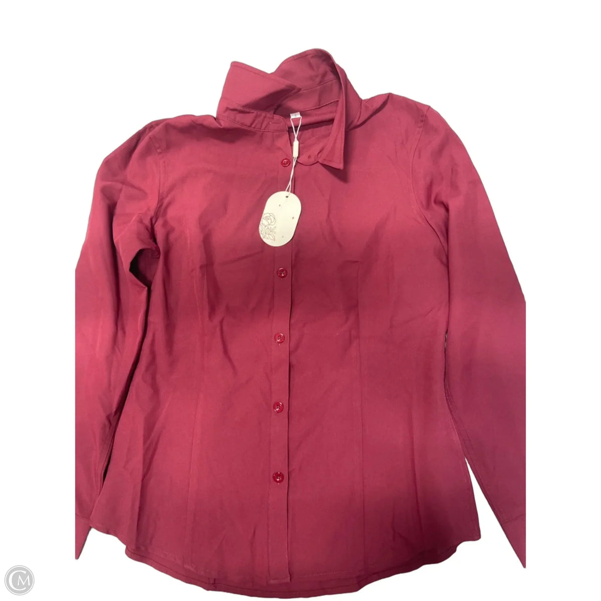 Top Long Sleeve By Clothes Mentor In Maroon, Size: S