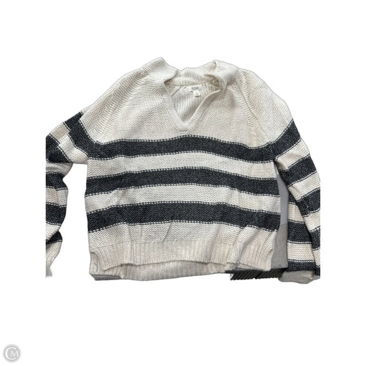 Sweater By Ana In Black & White, Size: L