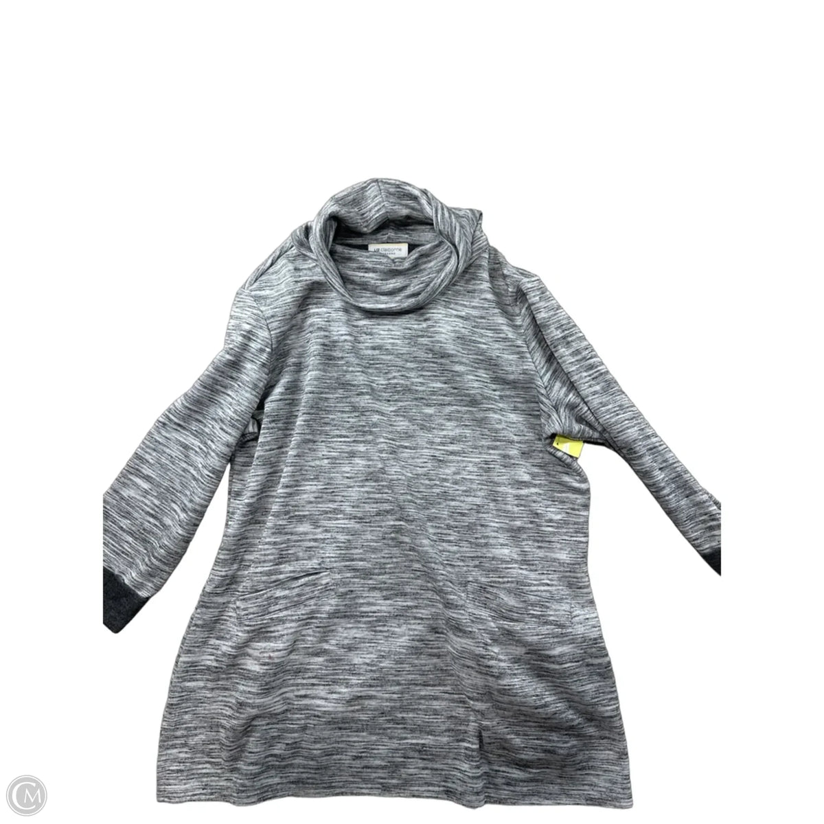 Sweater By Liz Claiborne In Grey, Size: L