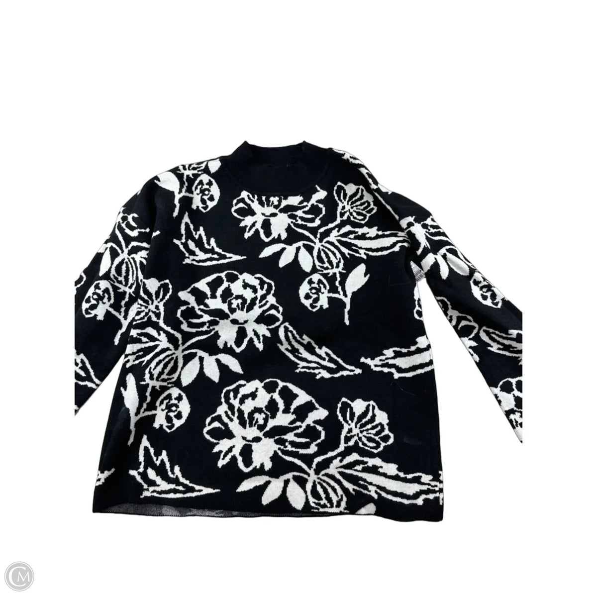 Sweater By Northstyle In Black & White, Size: M