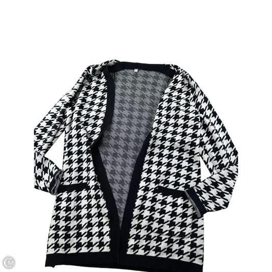 Cardigan By Kim Rogers In Black & White, Size: L