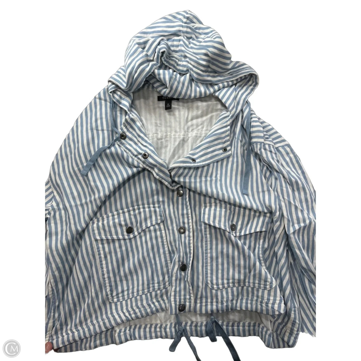 Top Long Sleeve By Torrid In Striped Pattern, Size: 1x