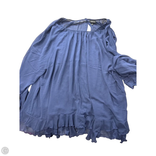 Top Long Sleeve By Torrid In Navy, Size: L
