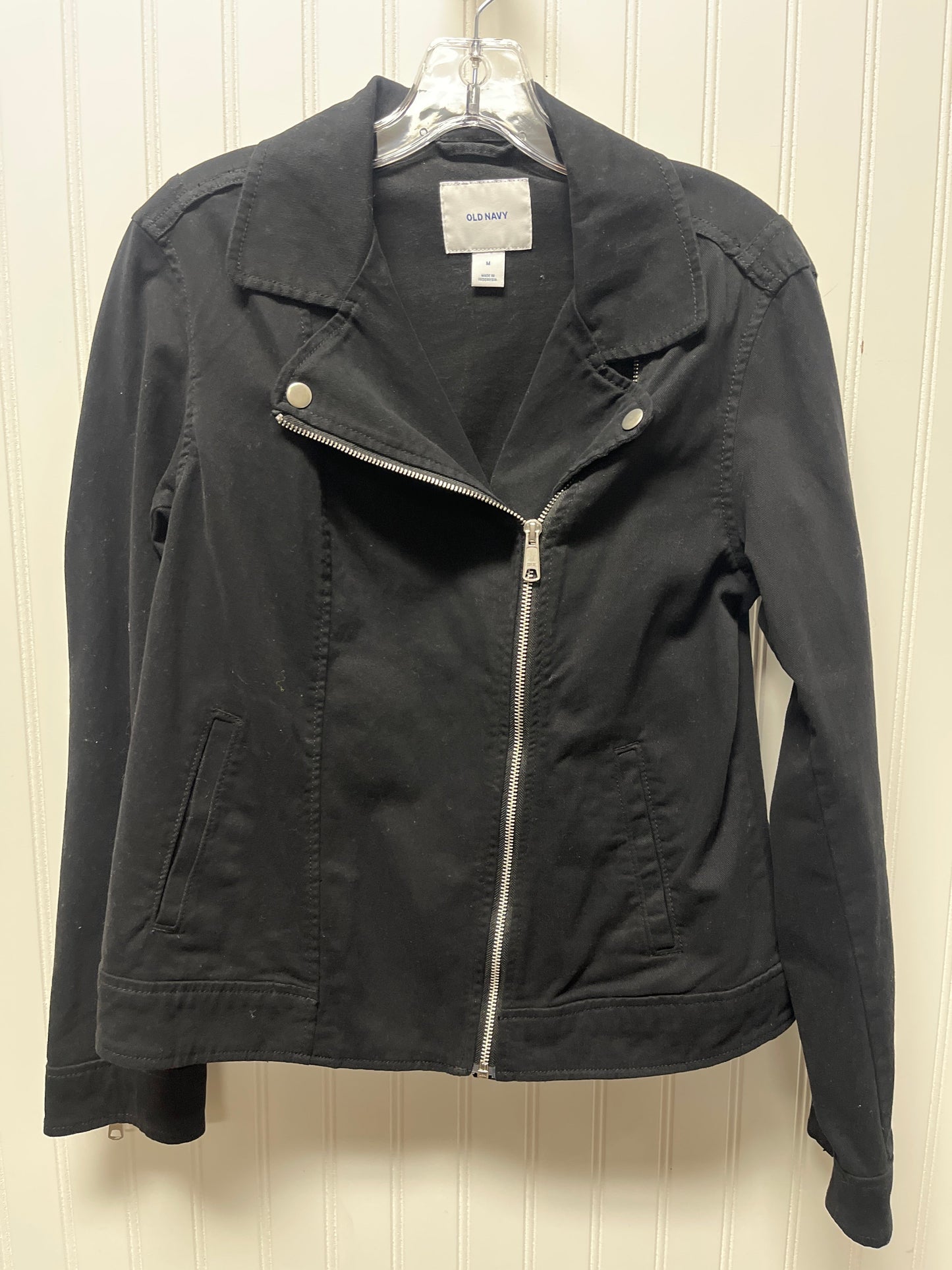 Jacket Moto By Old Navy O In Black, Size: M