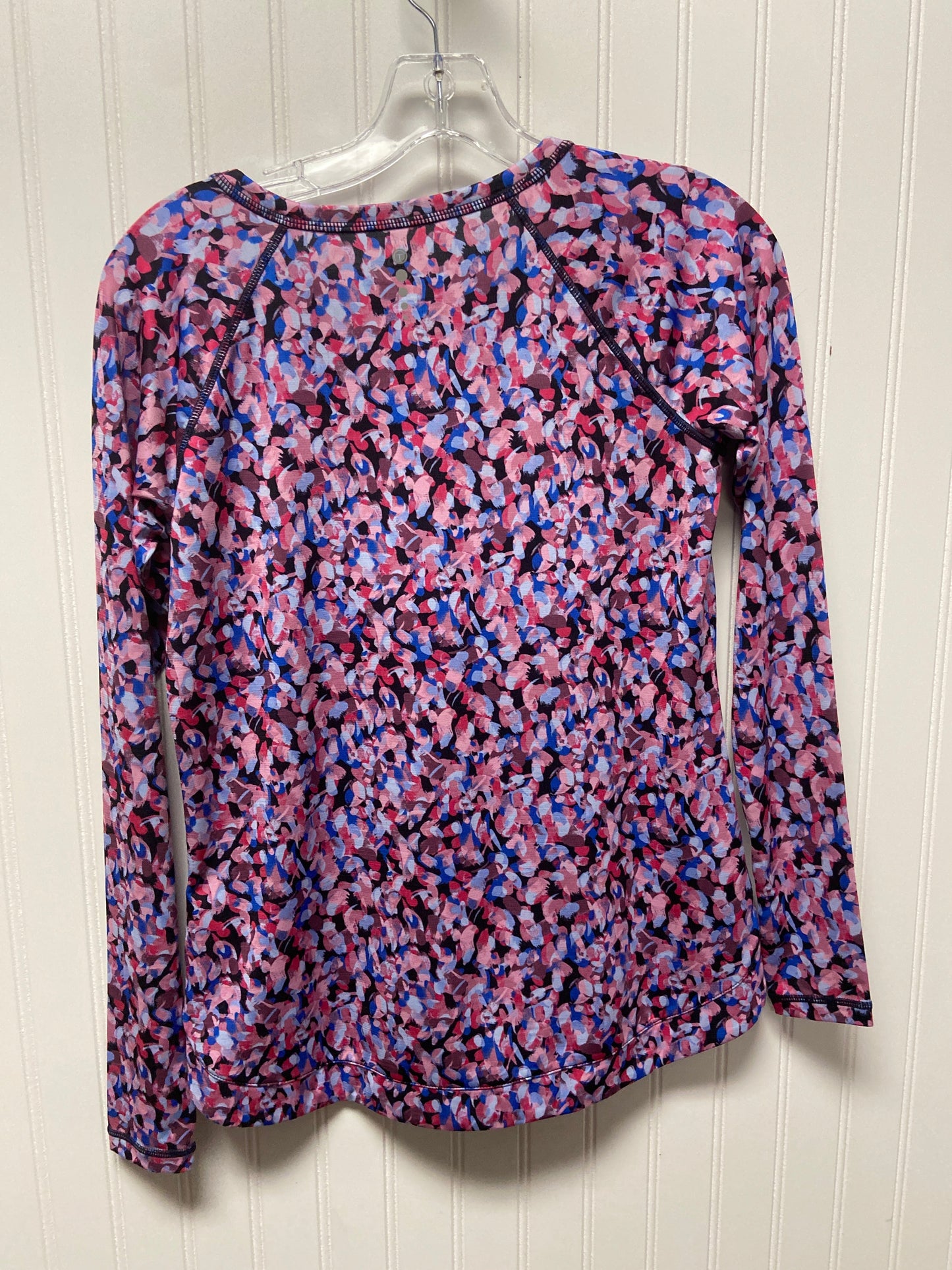 Athletic Top Long Sleeve Crewneck By Talbots O In Pink Blue, Size: Petite   Small