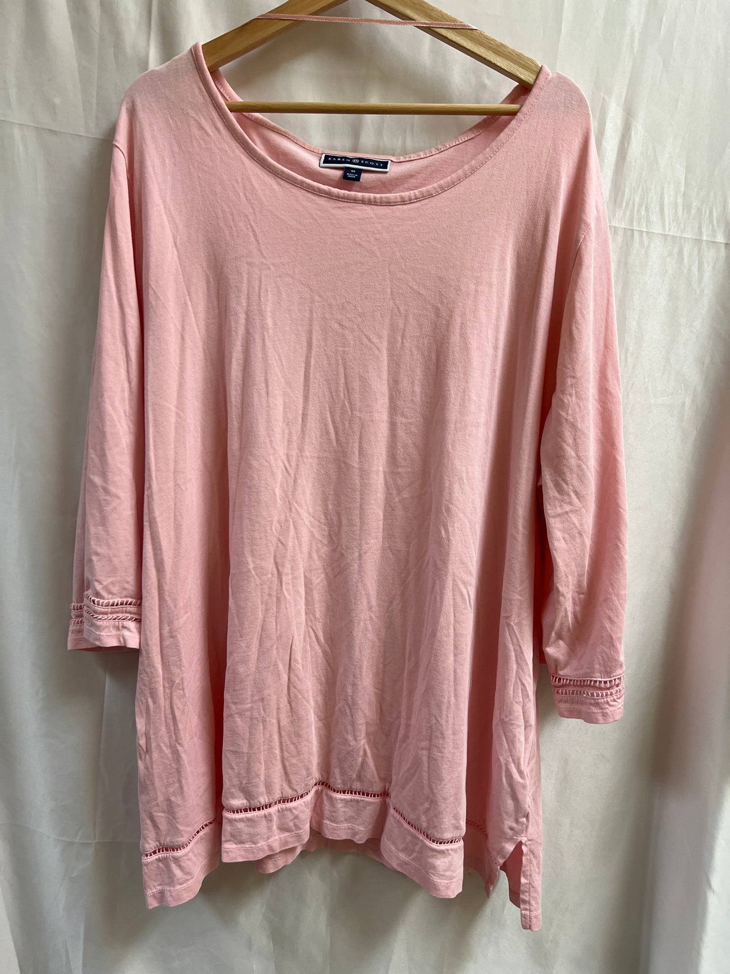 Top Long Sleeve Basic By Karen Scott  Size: 3x