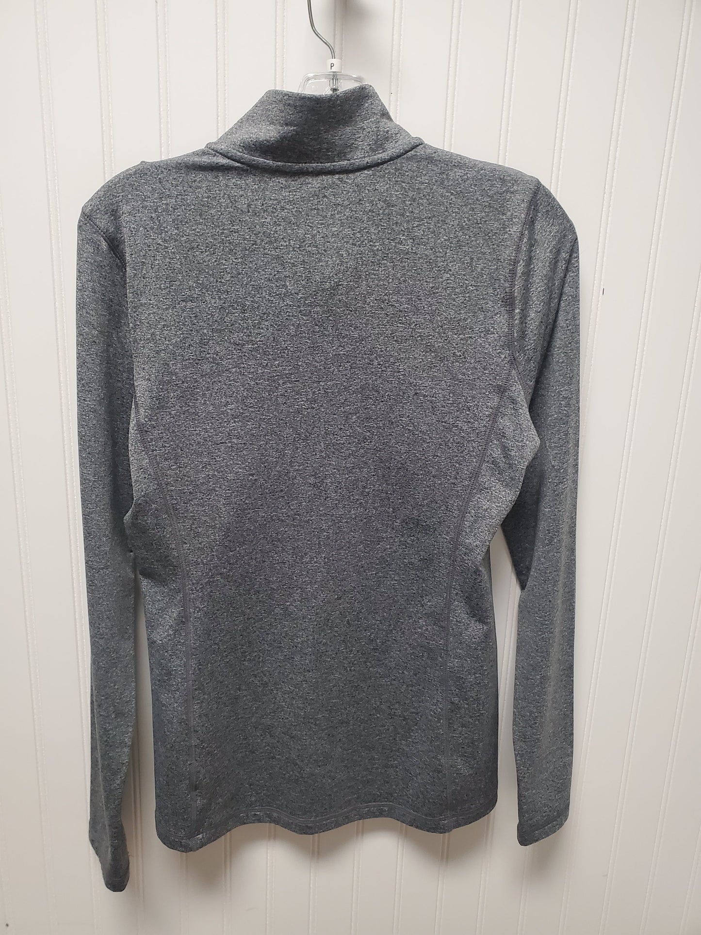 Athletic Top Long Sleeve Collar By Reebok In Grey, Size: Petite   Small