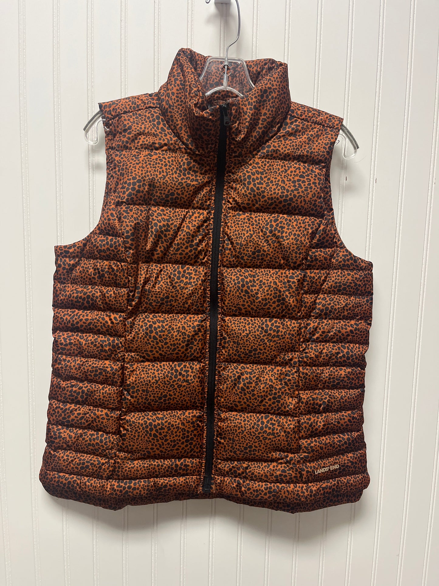 Vest Puffer & Quilted By Lands End In Animal Print, Size: M