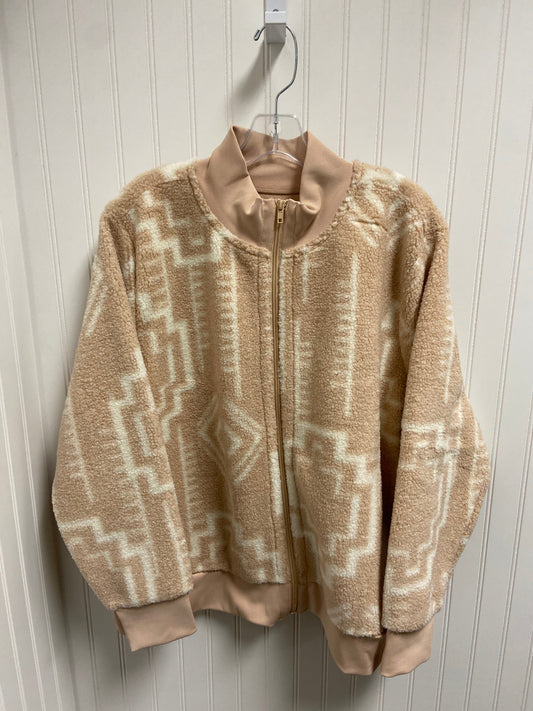 Jacket Fleece By Susan Graver In Light Pink, Size: Xl