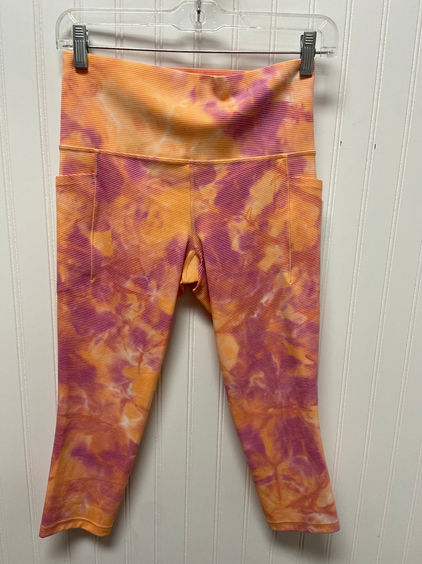 Athletic Leggings Capris By Athleta In Orange, Size: S