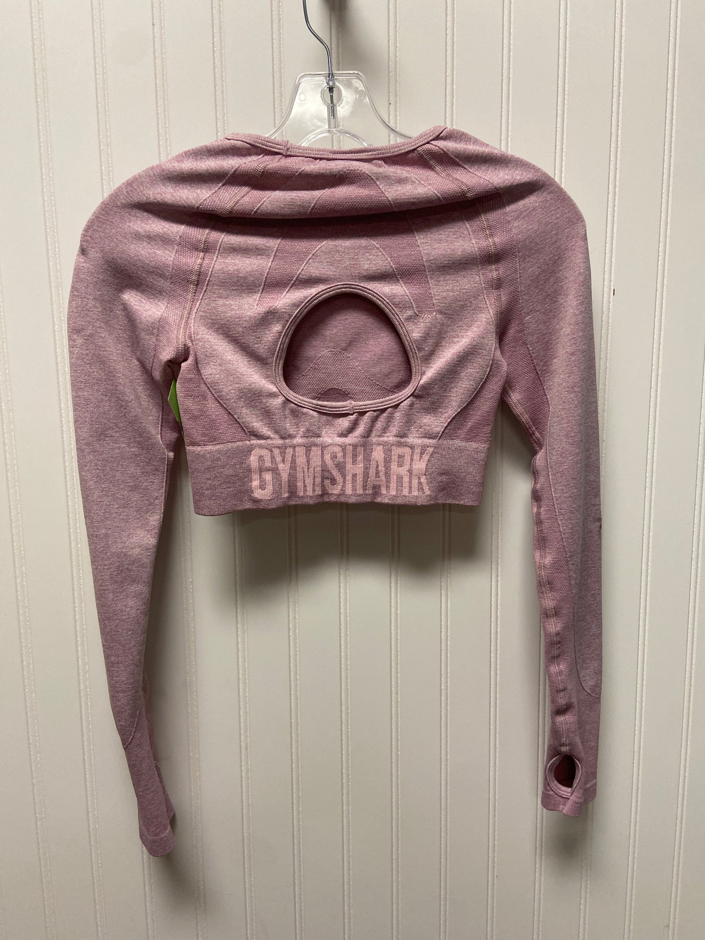 Athletic Top Long Sleeve Crewneck By Gym Shark In Purple, Size: S