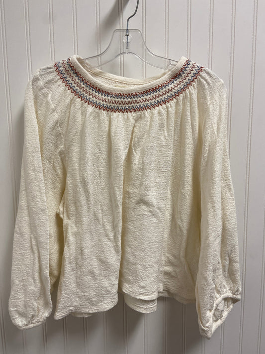 Top Long Sleeve By Madewell  Size: L