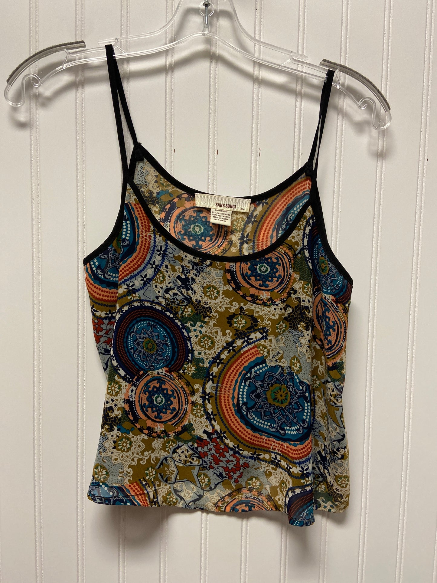 Top Sleeveless By Sans Souci In Multi-colored, Size: M