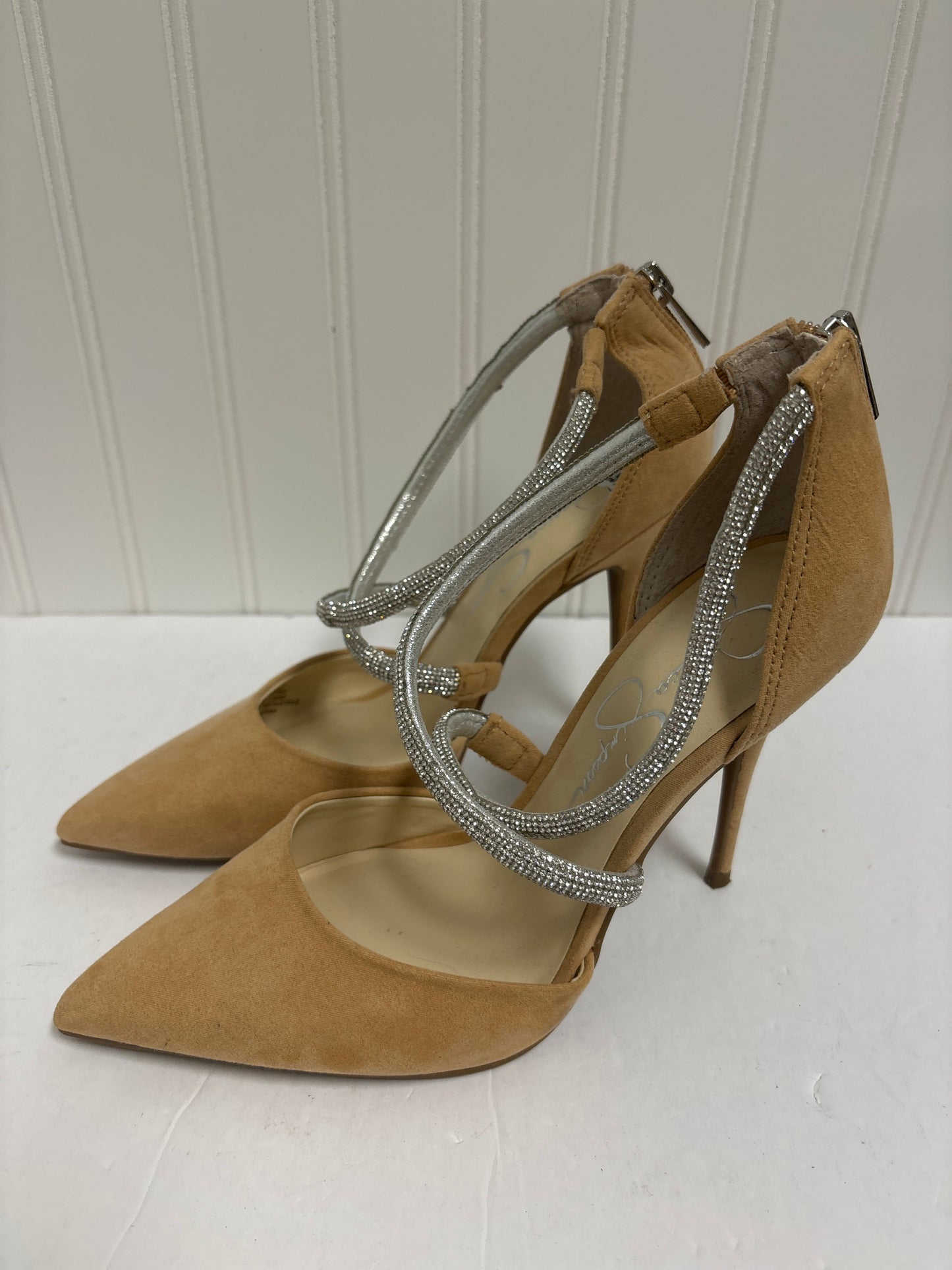 Beige Shoes Heels Stiletto Jessica Simpson, Size 7.5