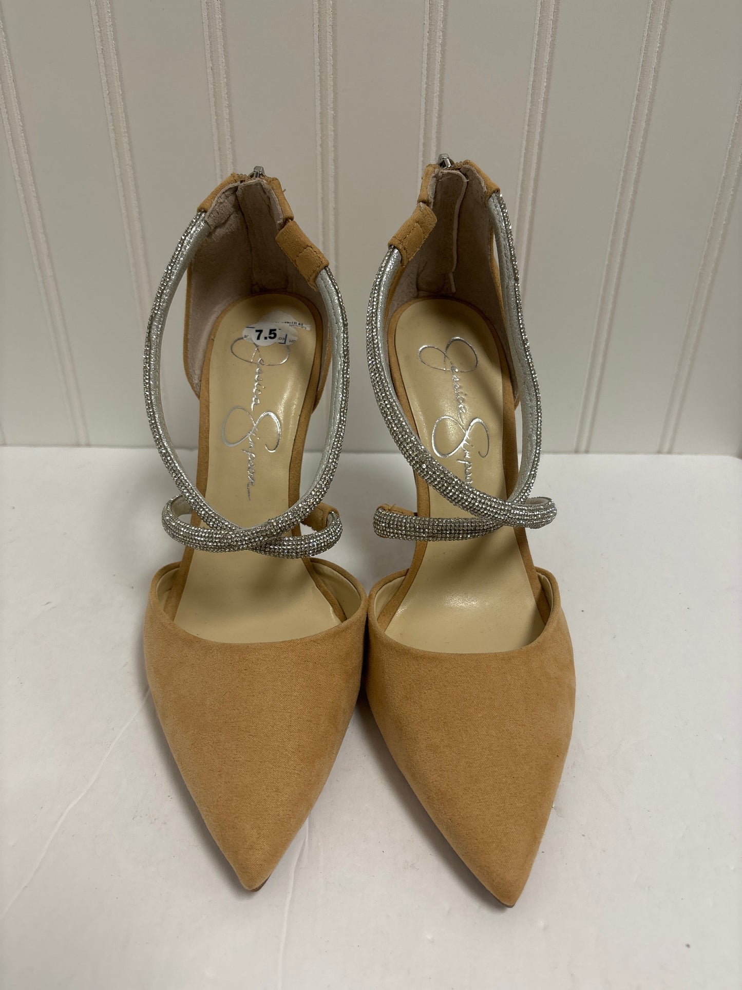 Beige Shoes Heels Stiletto Jessica Simpson, Size 7.5