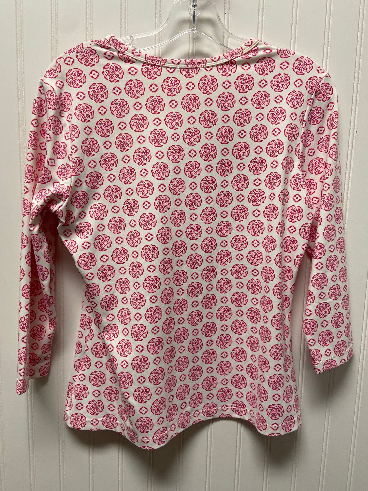 White Top Long Sleeve Designer J Mclaughlin, Size L