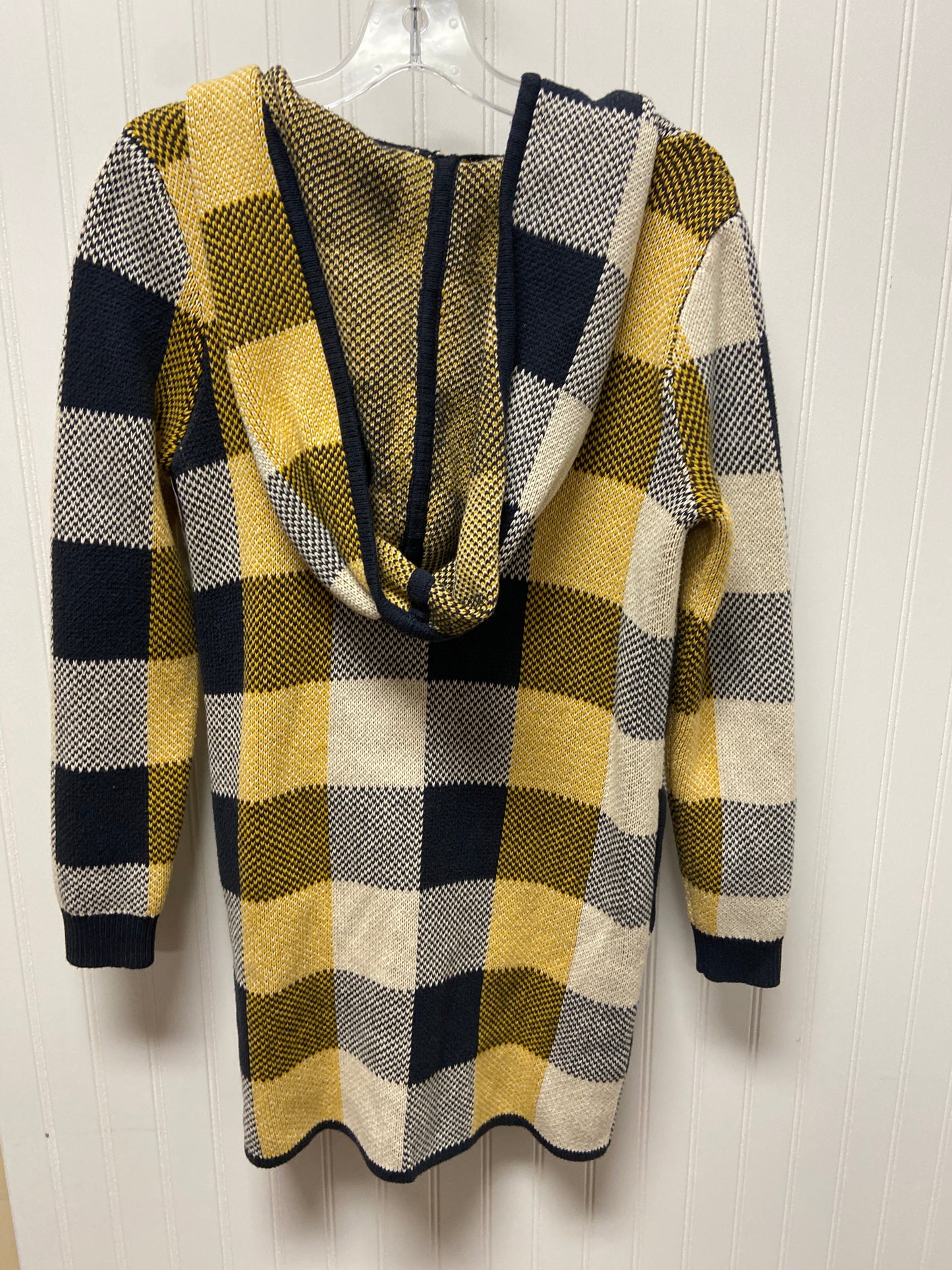 Blue & Yellow Sweater Cardigan Cabi, Size Xs