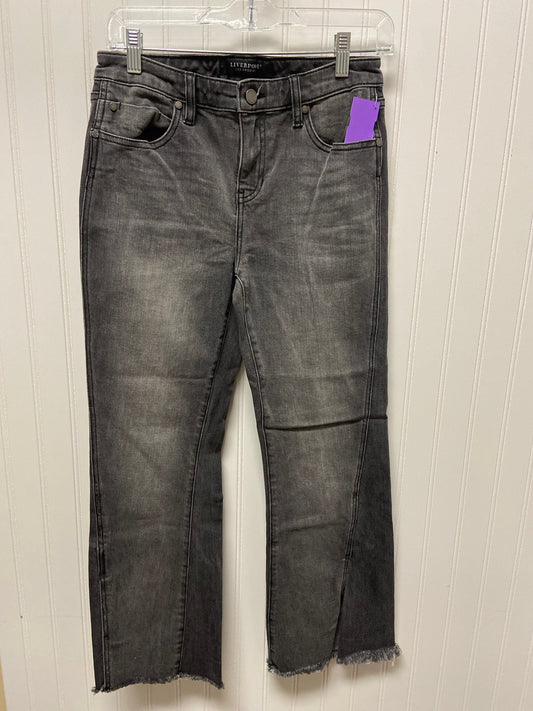 Black Denim Jeans Flared Liverpool, Size 4