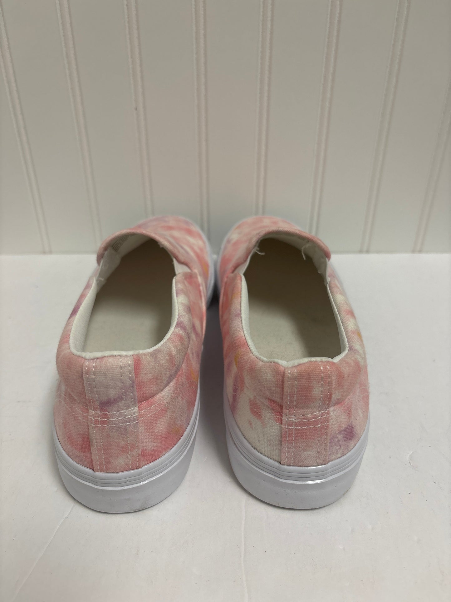 Pink & White Shoes Flats No Boundaries, Size 8.5