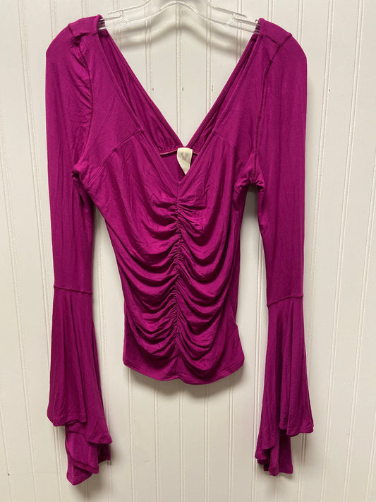 Purple Top Long Sleeve We The Free, Size M