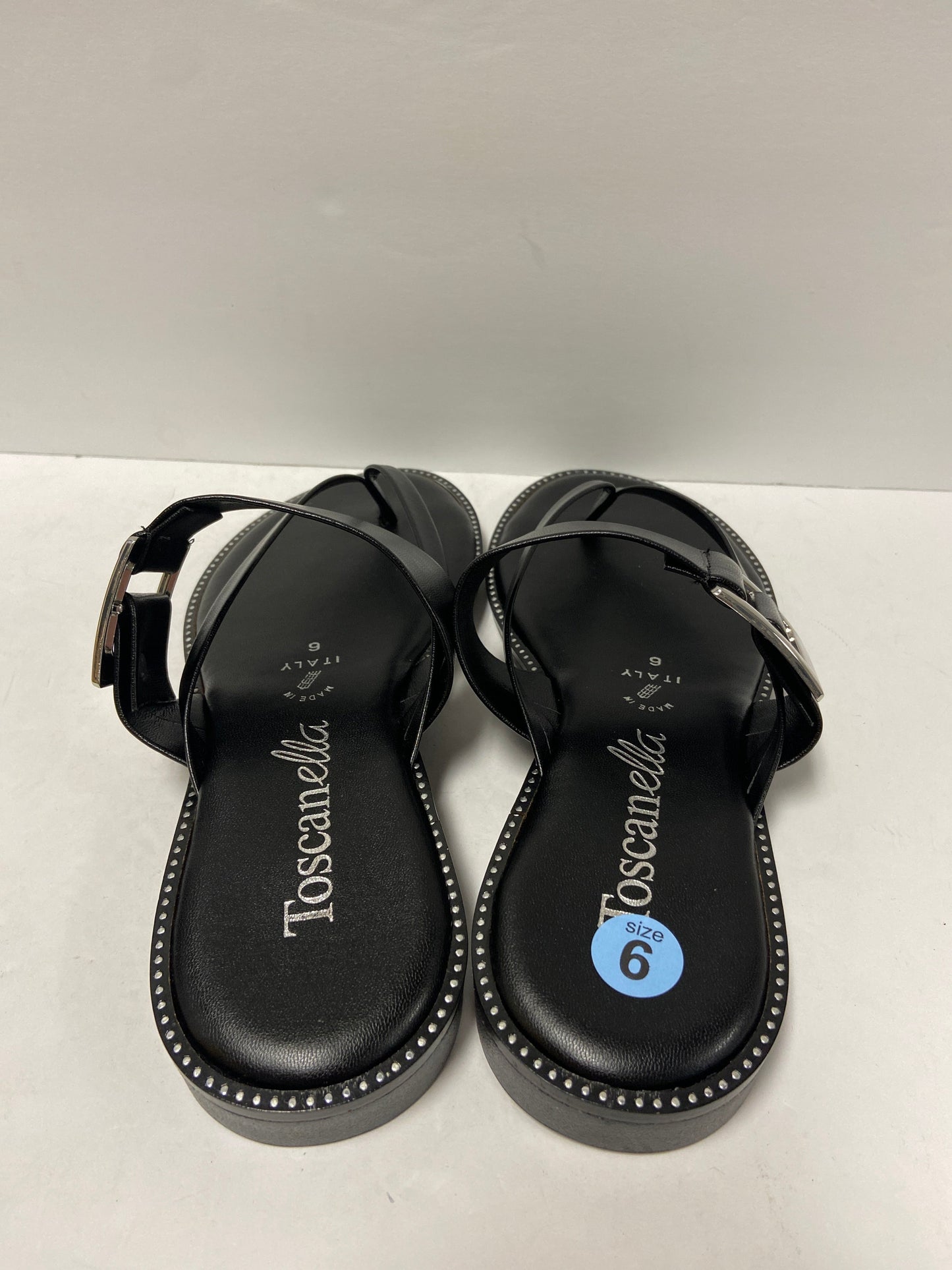 Black Sandals Flip Flops Clothes Mentor, Size 7