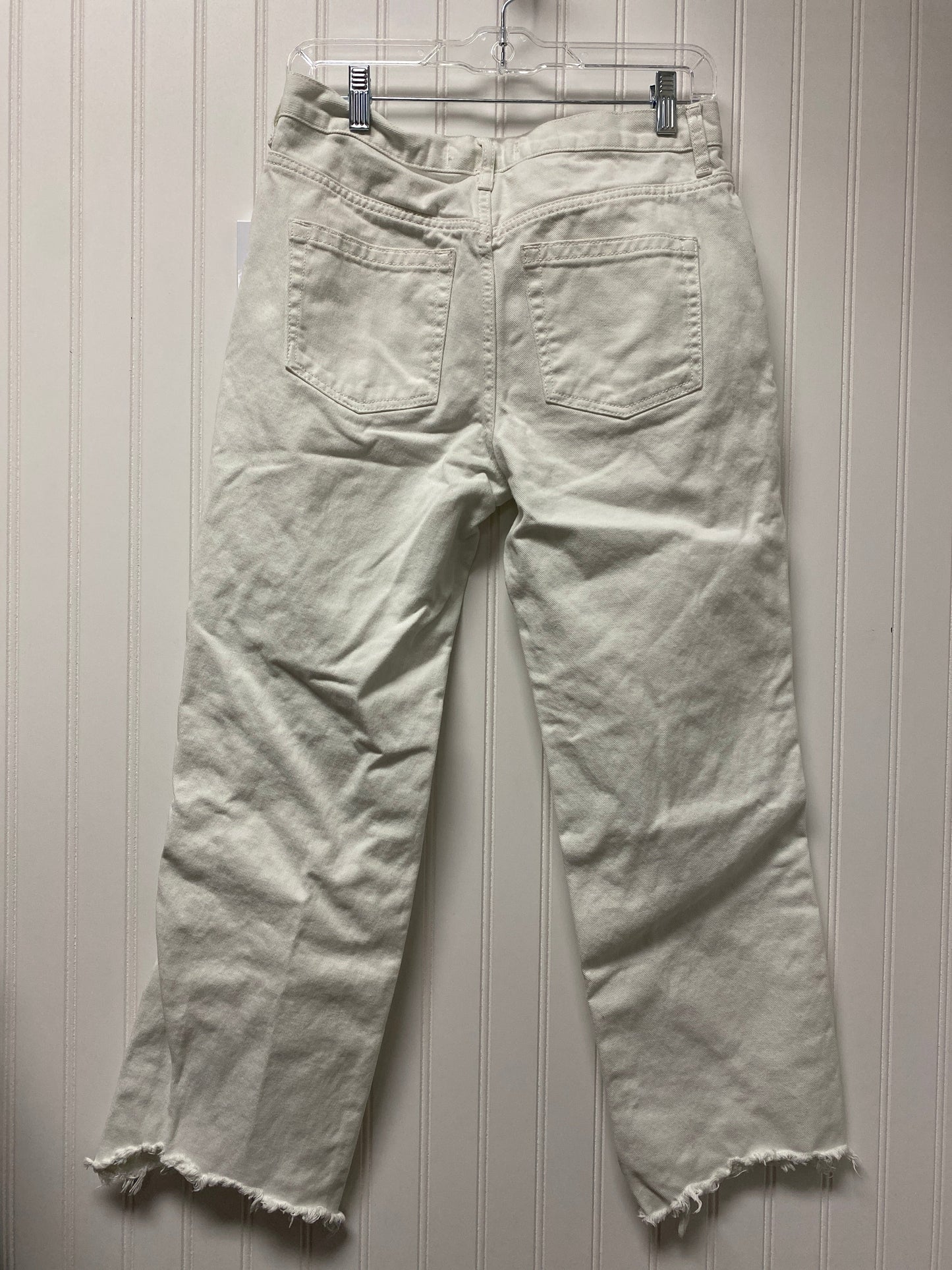 White Jeans Straight We The Free, Size 4