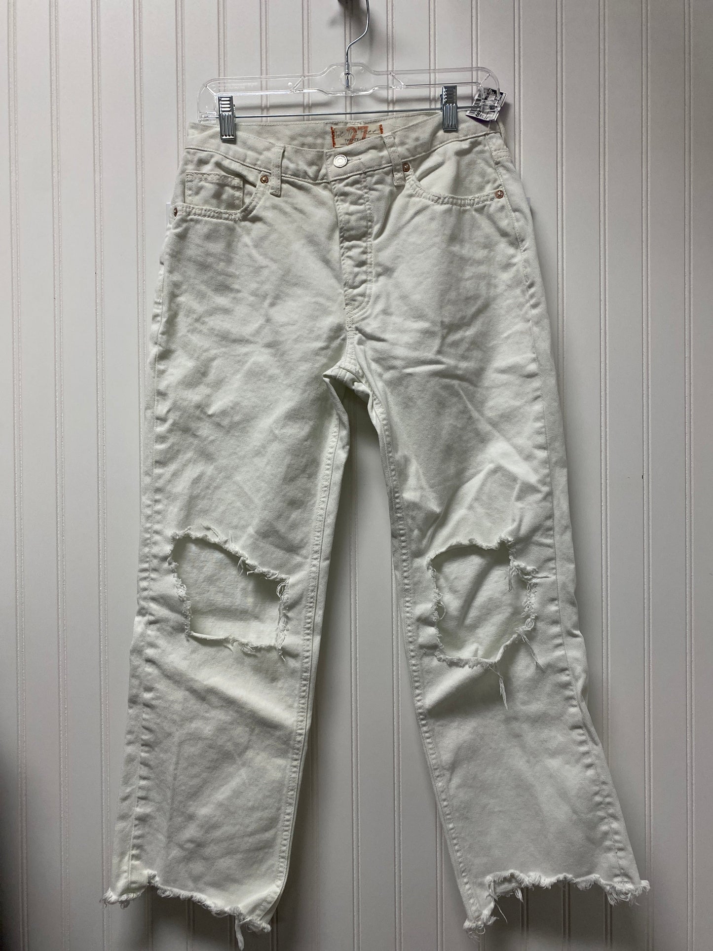 White Jeans Straight We The Free, Size 4