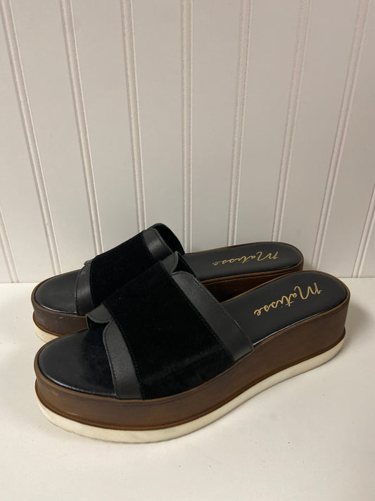 Black Sandals Heels Platform Matisse, Size 8