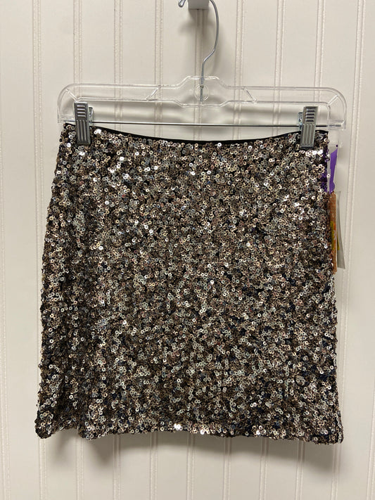 Silver Skirt Mini & Short Gianni Bini, Size 4