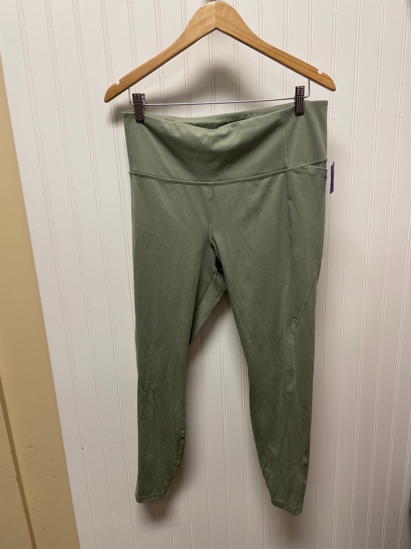 Green Athletic Leggings All In Motion, Size 1x