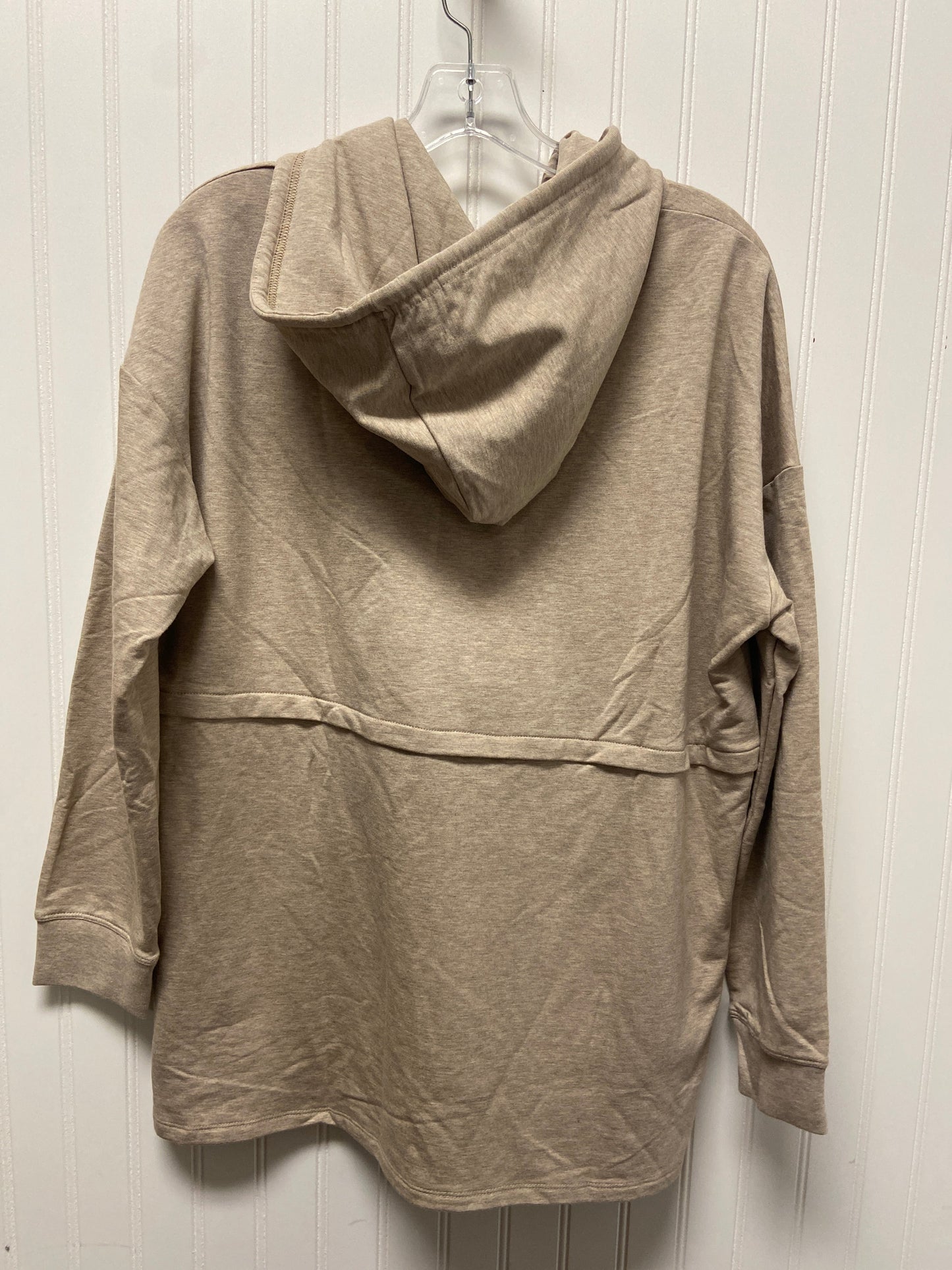 Beige Sweatshirt Hoodie Barefoot Dreams, Size L