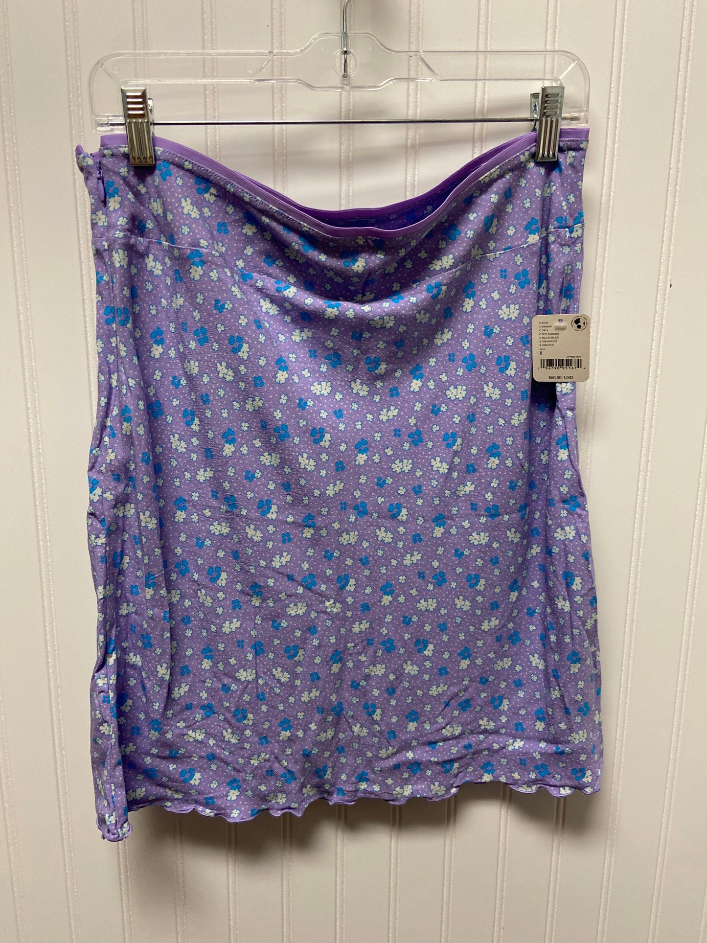 Purple Skirt Mini & Short Free People, Size 8