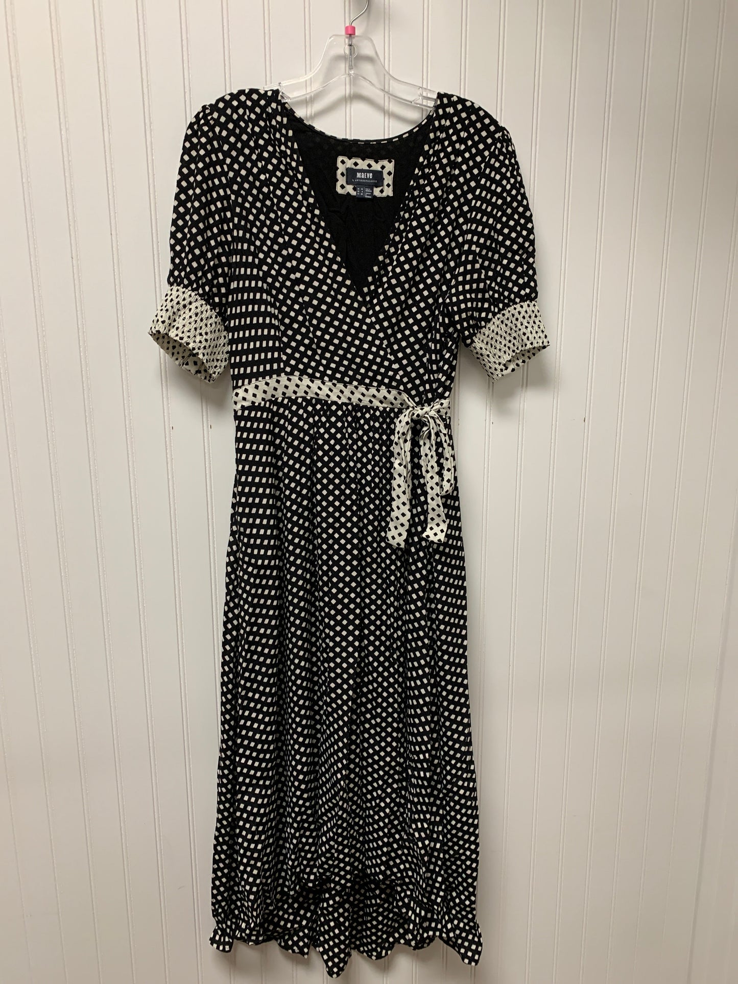 Black & White Dress Casual Maxi Maeve, Size S