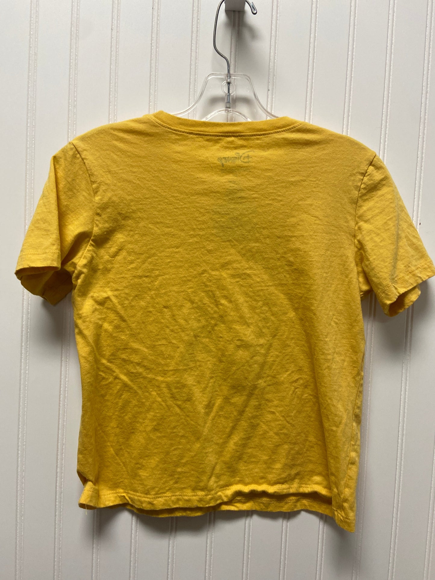 Yellow Top Short Sleeve Basic Disney Store, Size M