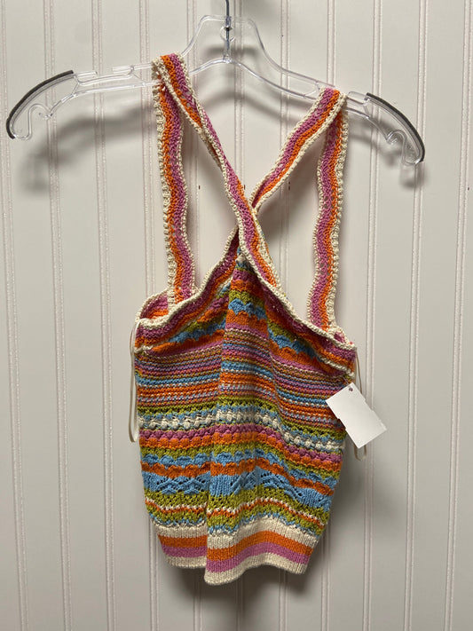 Top Sleeveless By Zara In Multi-colored, Size: S