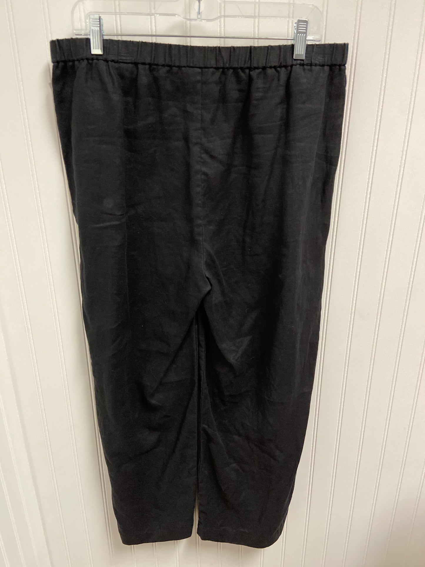 Pants Linen By Eileen Fisher In Black, Size: 10