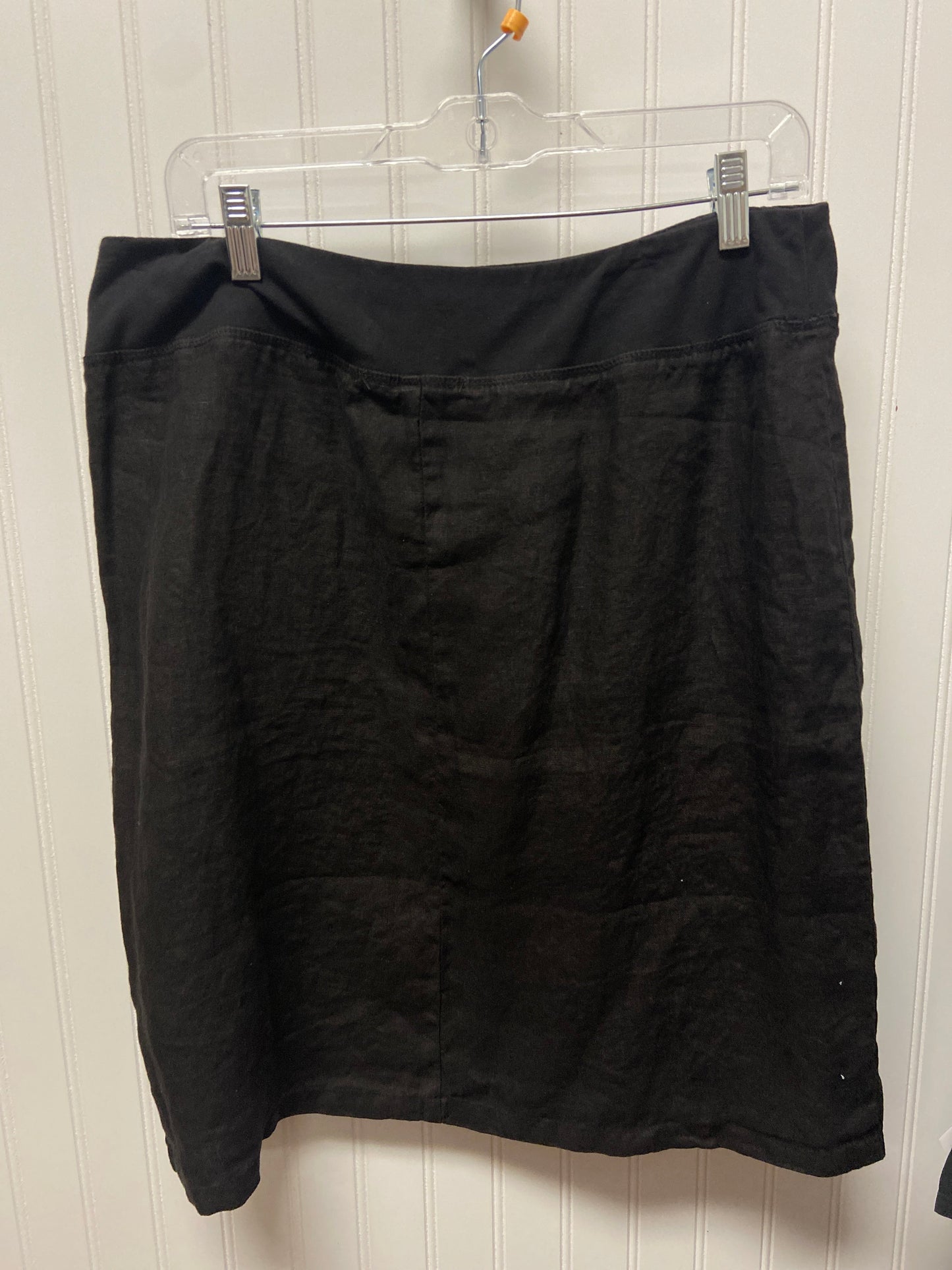 Black Skirt Midi Cma, Size 14