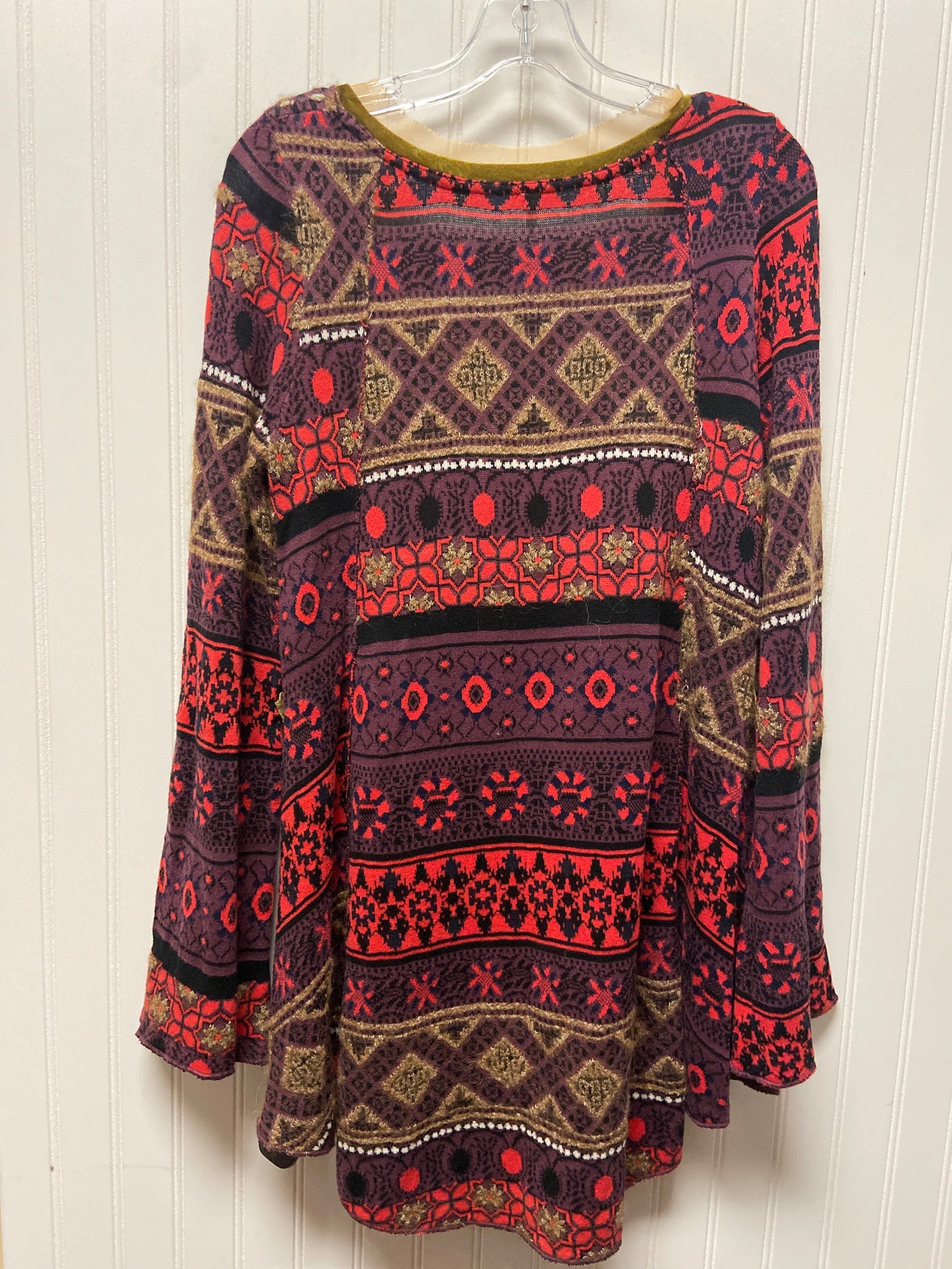 Multi-colored Top Long Sleeve Free People, Size Petite   S