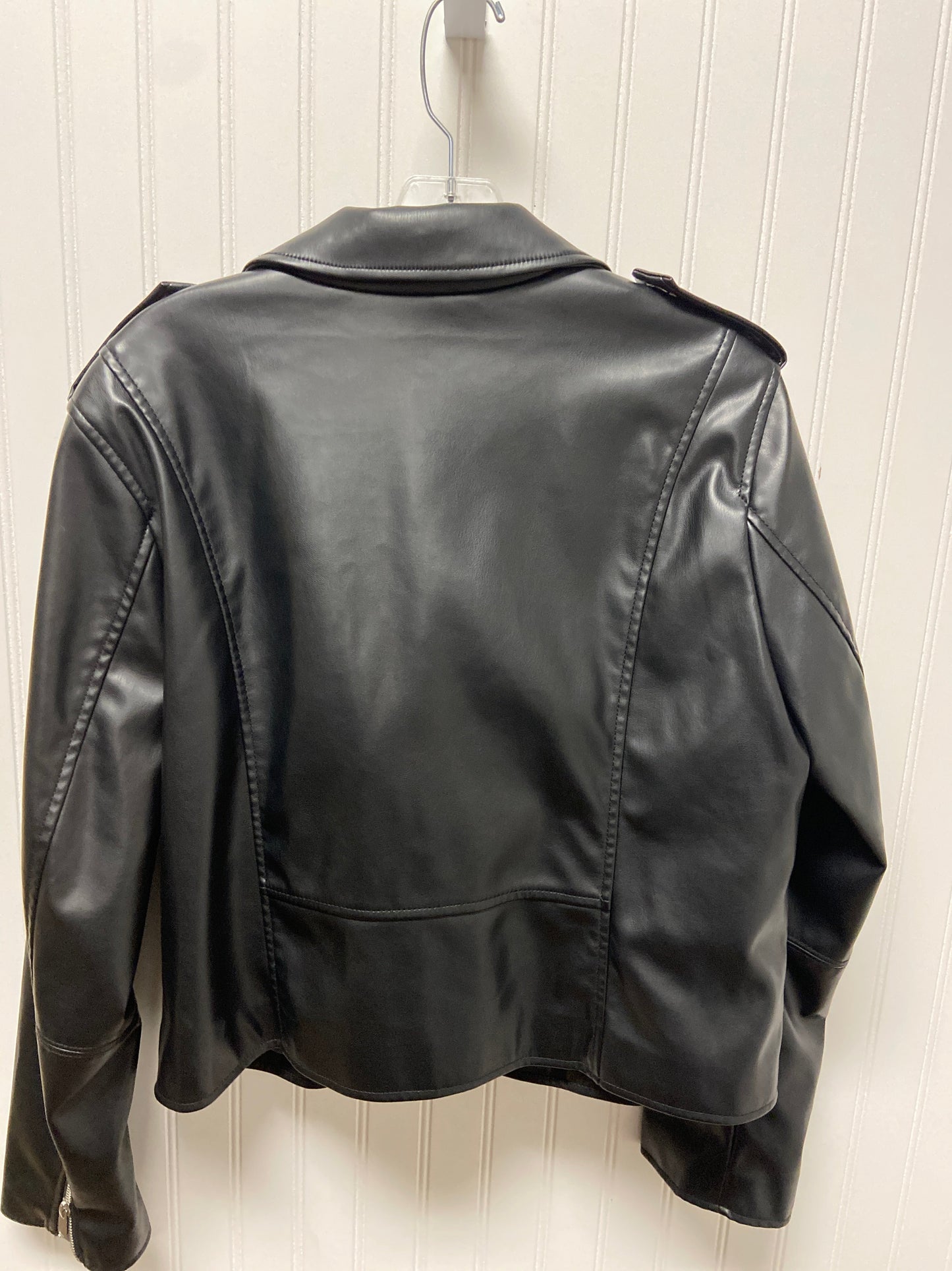 Jacket Moto By Nine West In Black, Size: Xl