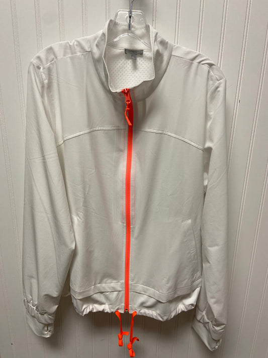 Athletic Jacket By Talbots In White, Size: Xl