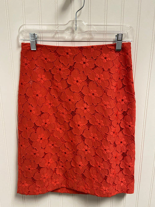 Skirt Midi By Ann Taylor In Red, Size: 2